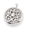 China factory price silver magnetic perfume lockets for girls wholesale